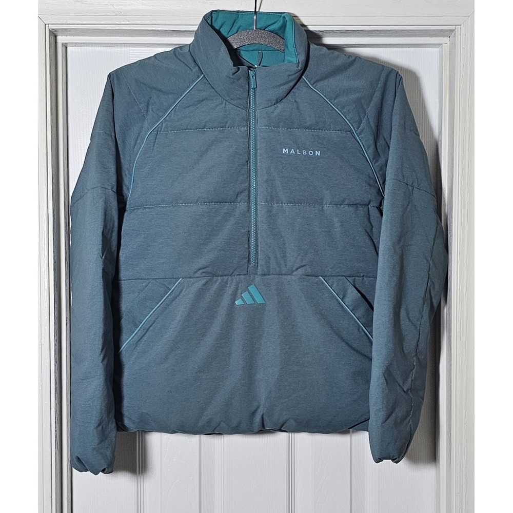Malbon X Adidas Beyond Twistweave Quarter Zip Puffer Jacket Women's‎ Size XS